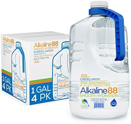 ALKALINE WATER  8.8 PH  4 / 1 GAL