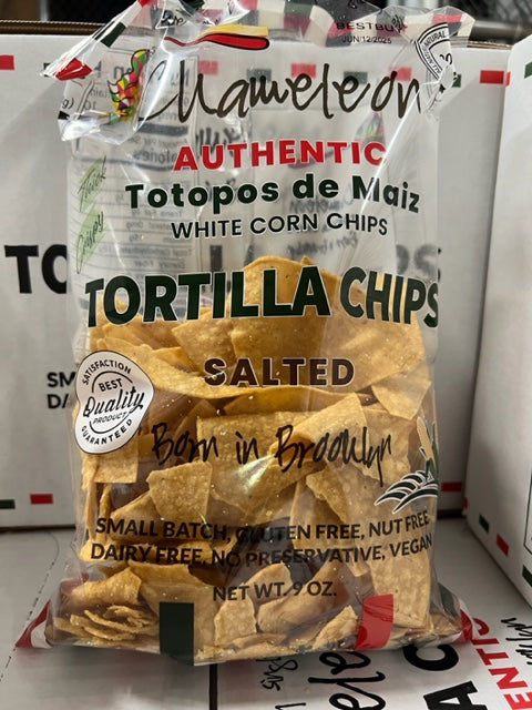 Chameleon TORTILLA CHIPS 8 Bags  /9 OZ