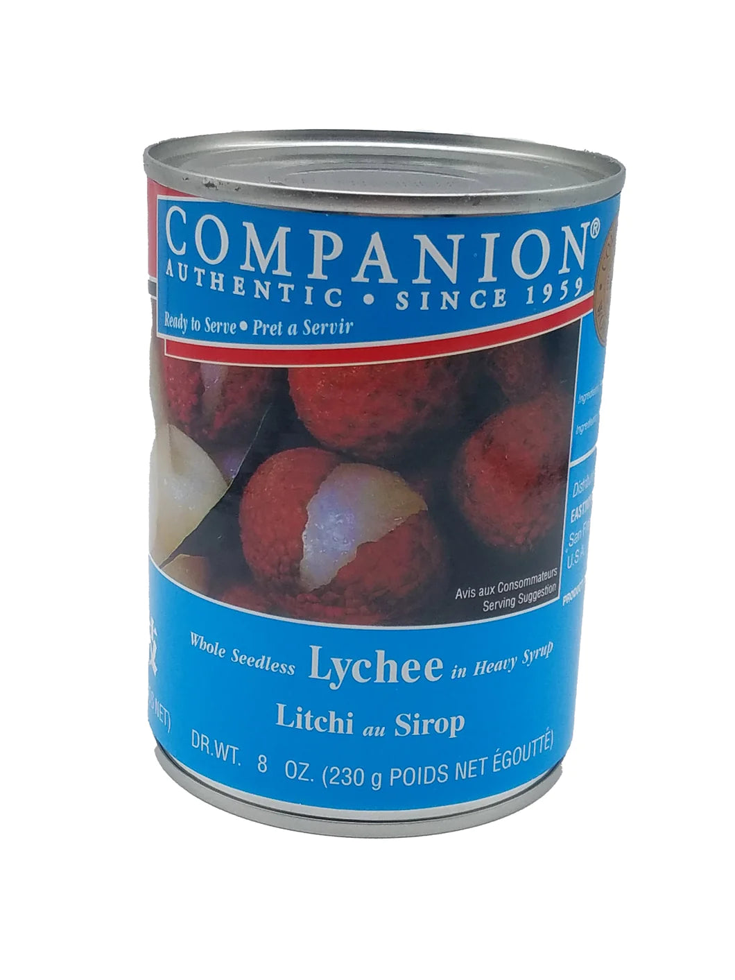 COMPANION LYCHEE IN SYRUP(CAN) 24CANS/20oz