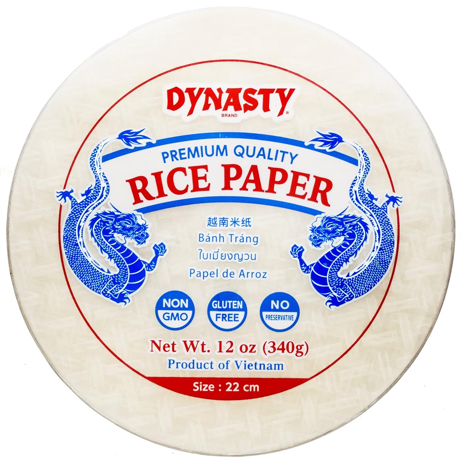 DYNASTY RICE PAPER (M) 12/12 OZ