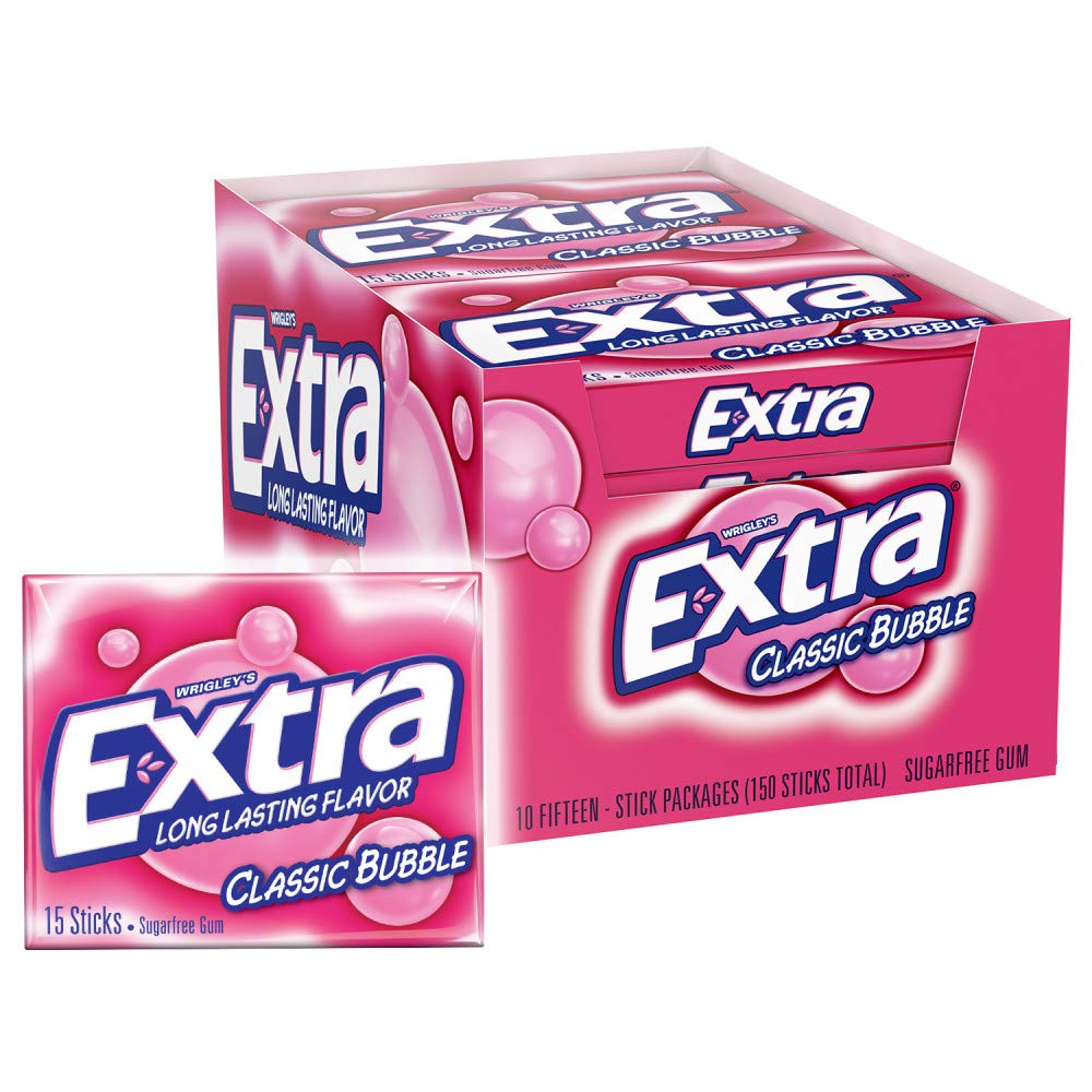 EXTRA SUGAR FREE GUM 12/15 STICKS