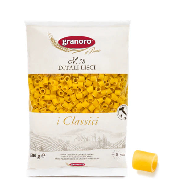 GRANORO PASTA #58 DITALI LISCI 20/454G