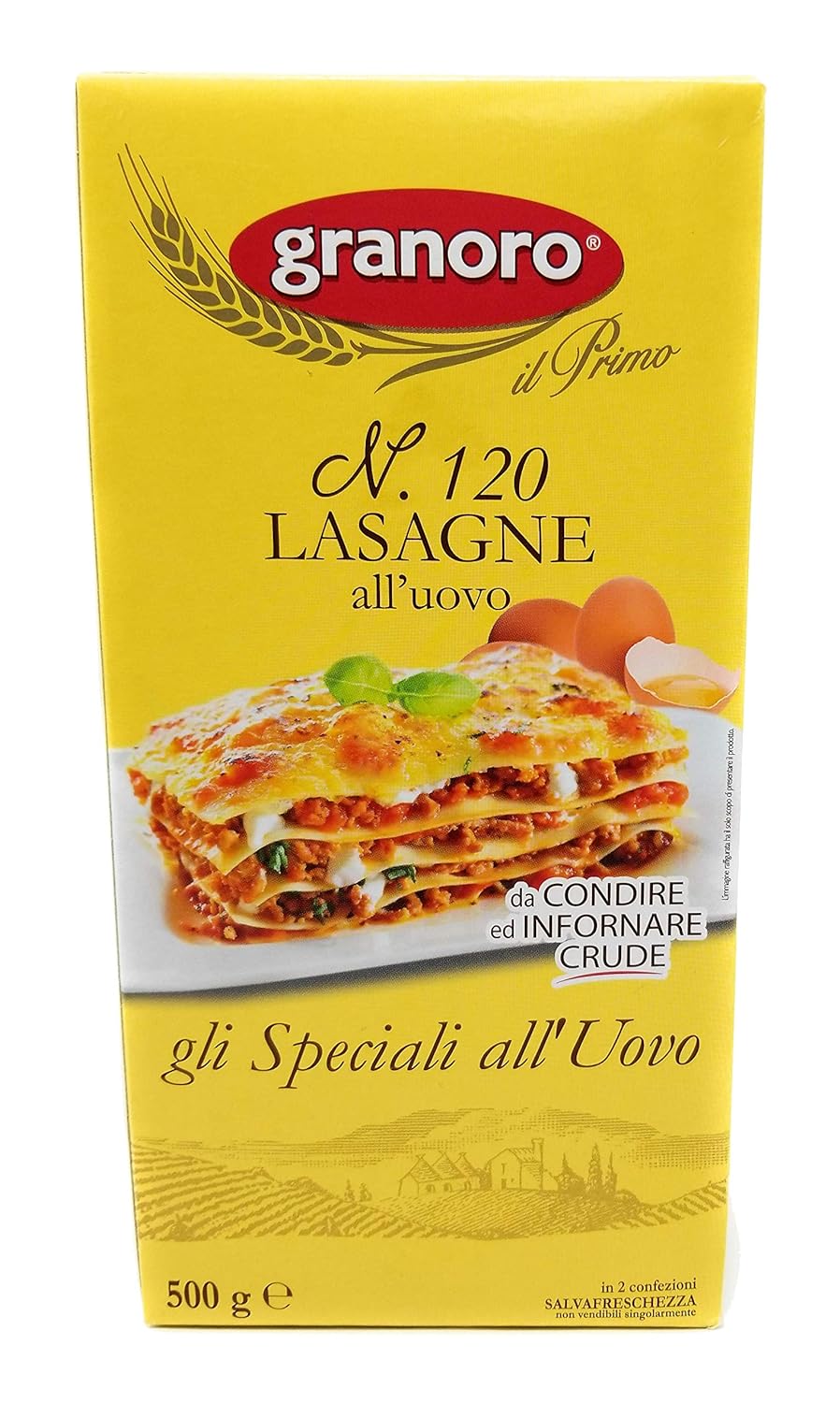 GRANORO #120 LASAGNA EGG (BOX) 12/500G