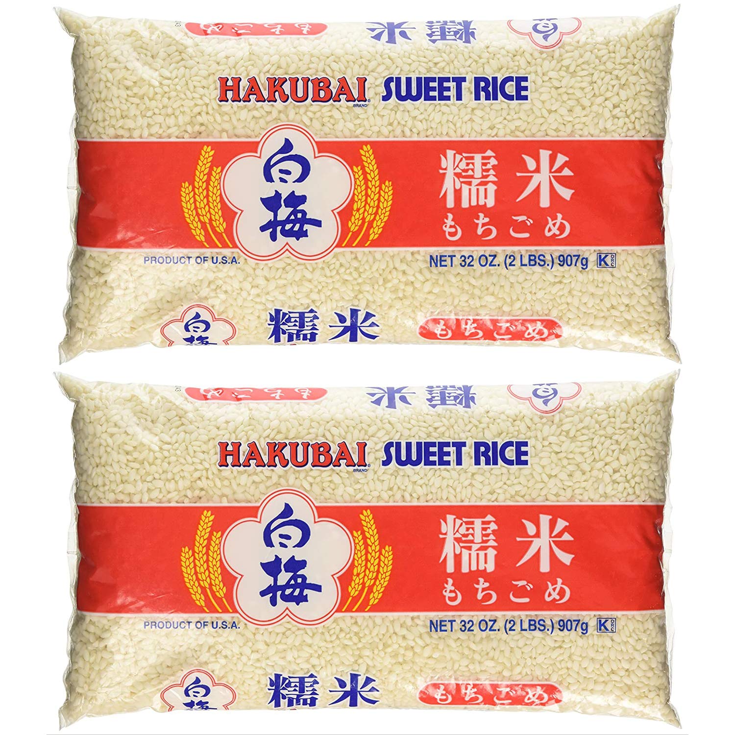 HAKUBAI SWEET RICE 2LB BAG 12/2LB