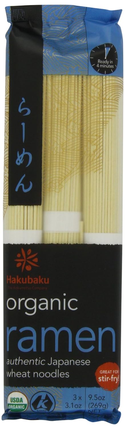 HAKUBAKU ORGANIC NOODLE 8 BAGS /9.5OZ