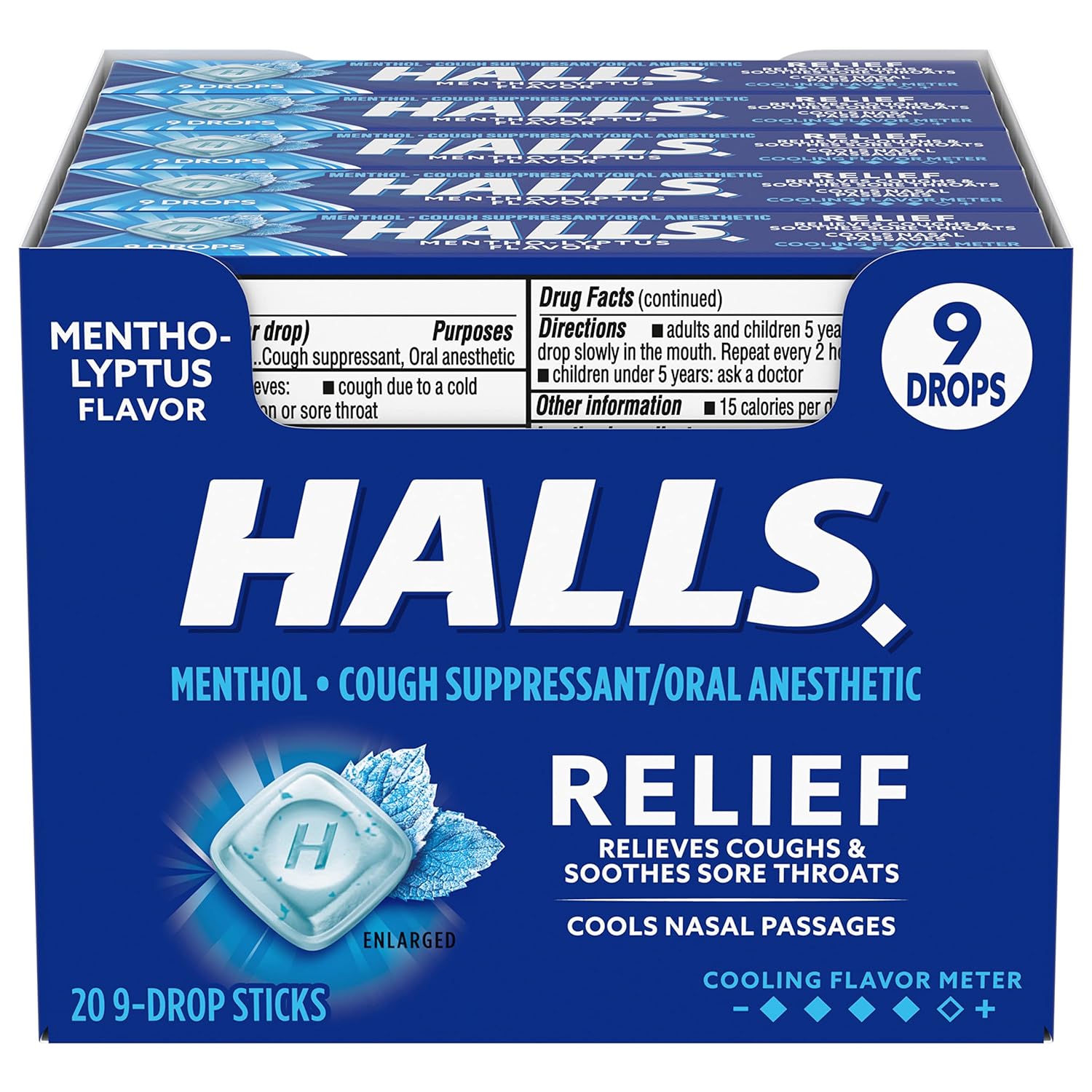 HALLS 20 STICKS /9 DROP