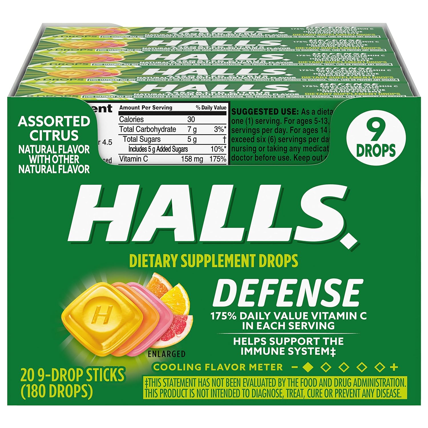 HALLS 20 STICKS /9 DROP