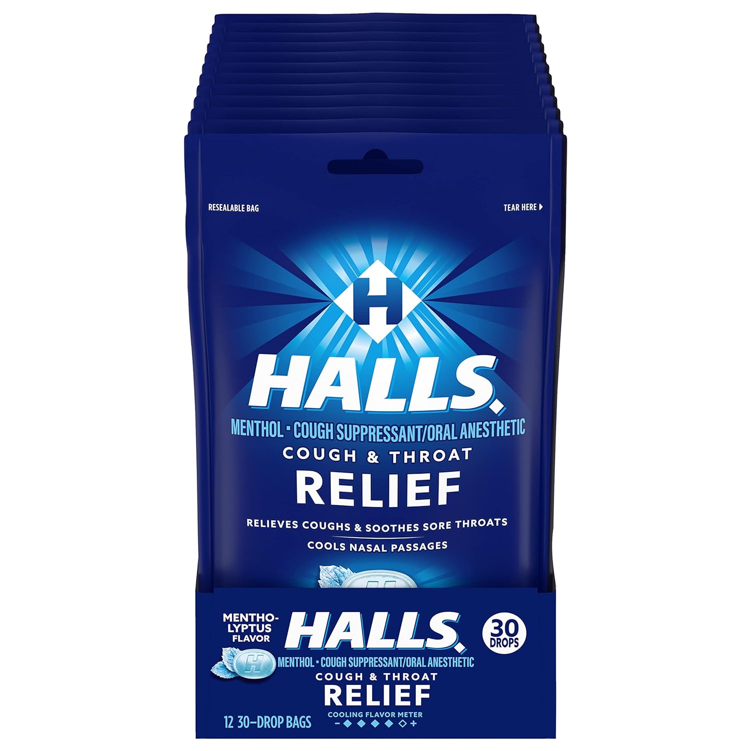 HALLS BAGS 12BAGS / 30DROPS