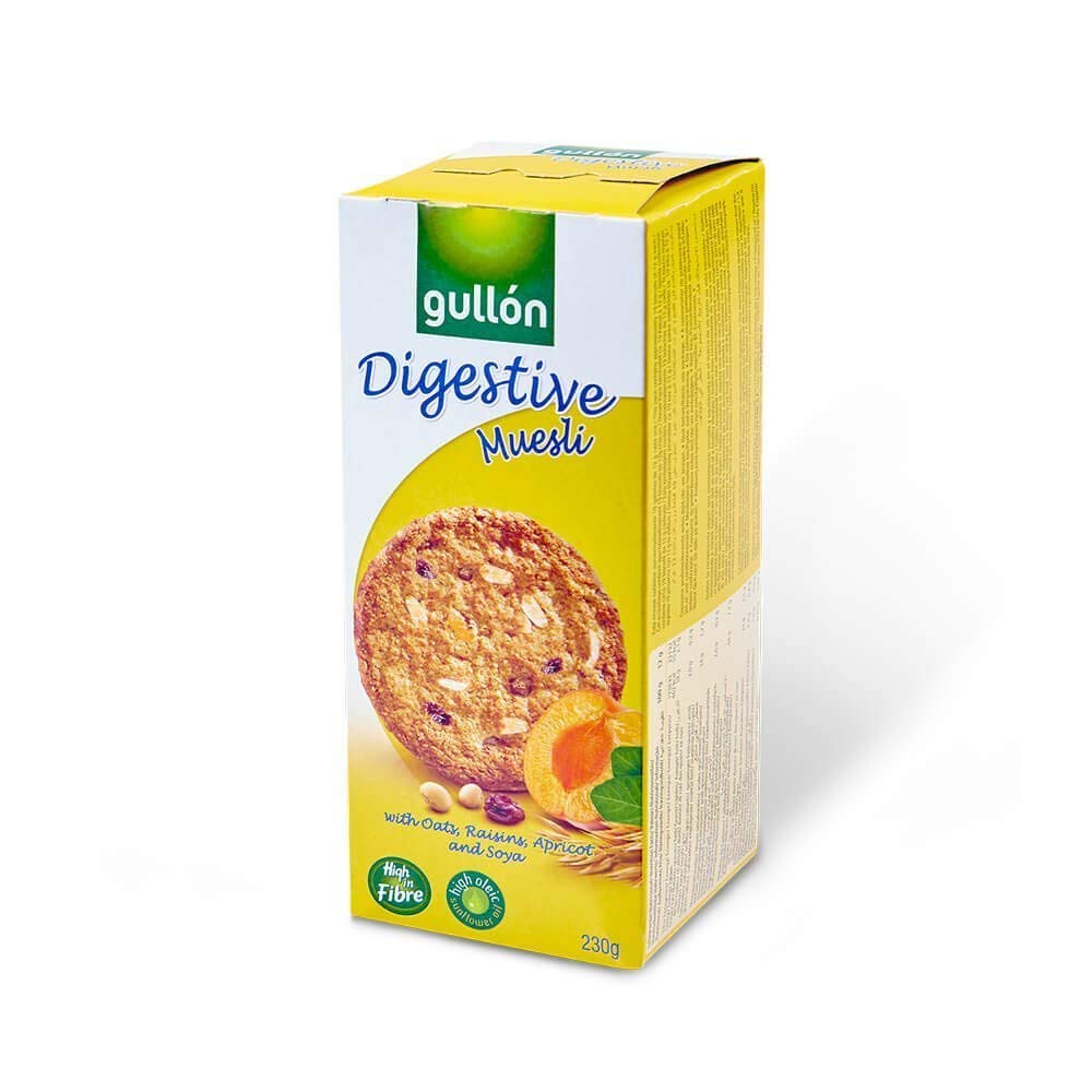 GULLON DIGESTIVE MUESLI COOKIS (YELLOW BOX) 15/ 365g