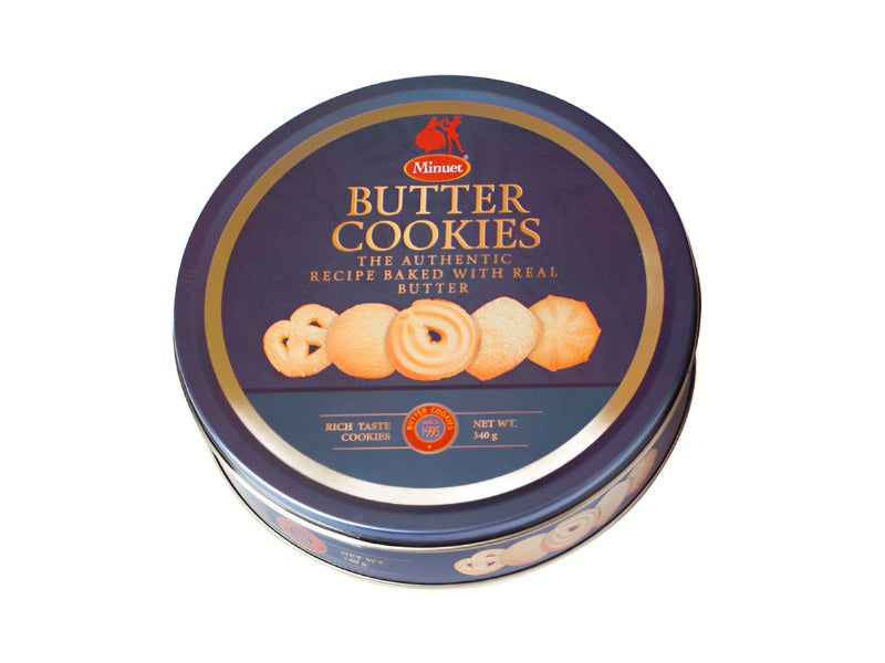 MINUET DANISH BUTTER COOKIES TIN 12/12OZ