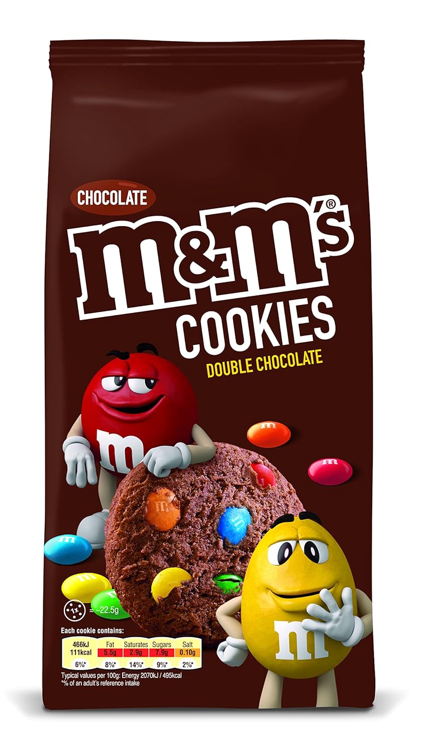 M&M DOUBLE CHOCOLATE COOKIES 8/180g