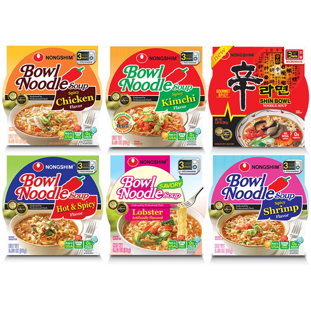 NONGSHIM  BOWL NOODLE  12 PACK / 3OZ