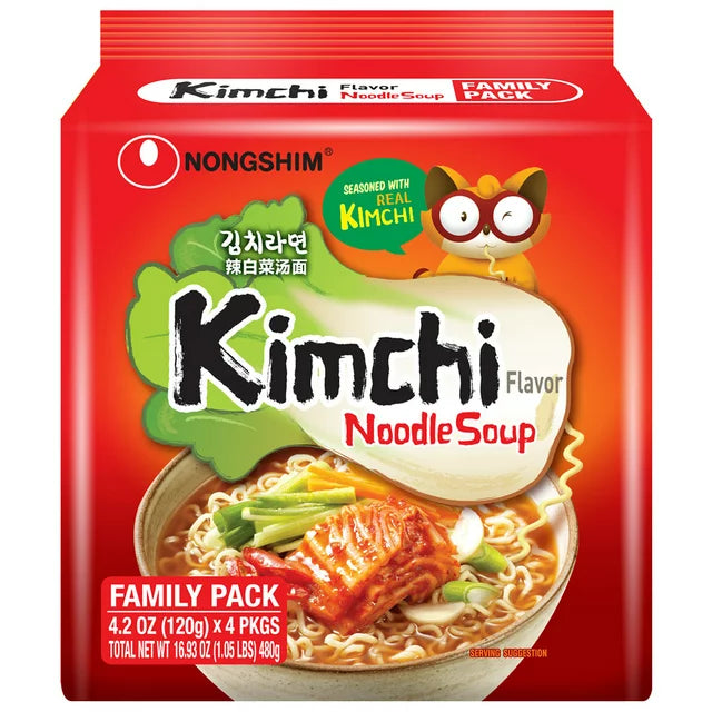 NONGSHIM KIMCHI RAMEN*4*4 PCS 16BAG* 4.23OZ