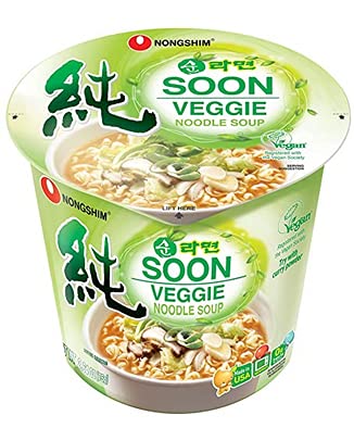 NONG SHIM SOON VEGGIE NOODLE SOUP CUP 6/2.64 OZ