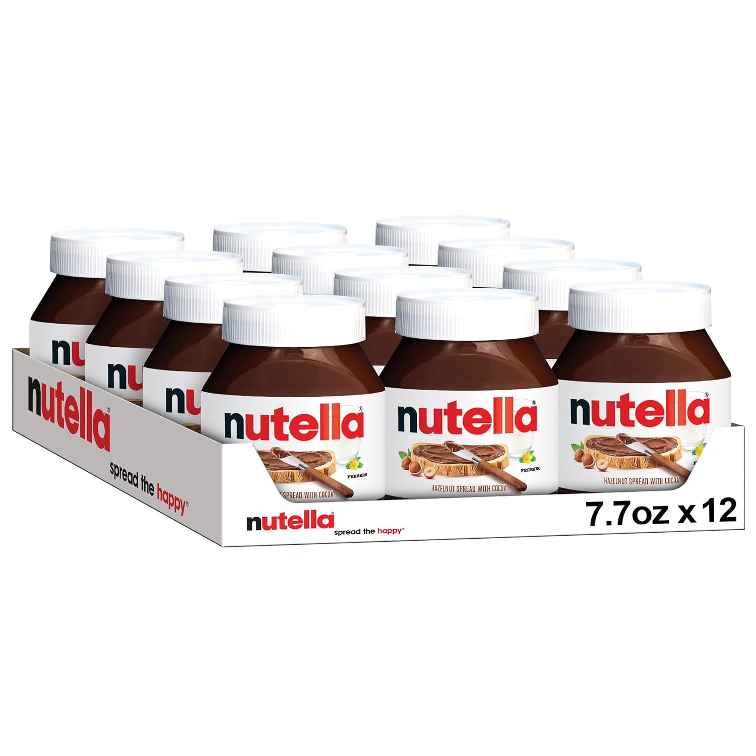 NUTELLA SPEARED JAR 12/7.7OZ (220GM)