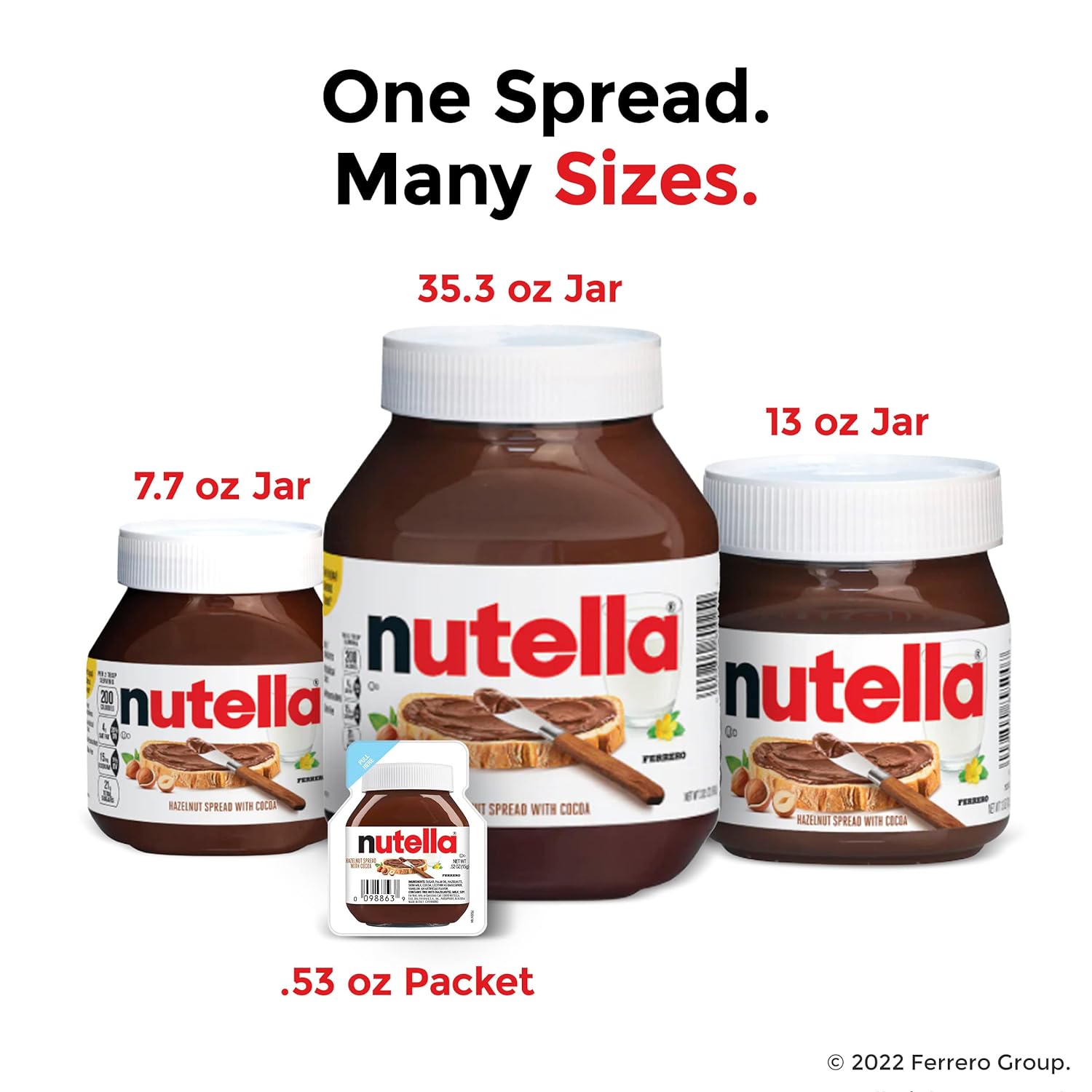 NUTELLA 13 OZ JAR  15PCS/13OZ