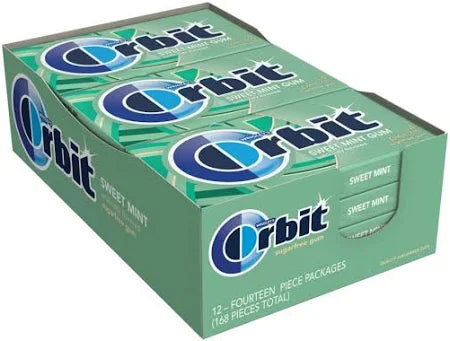 ORBIT GUM SUGAR FREE 12 PACK