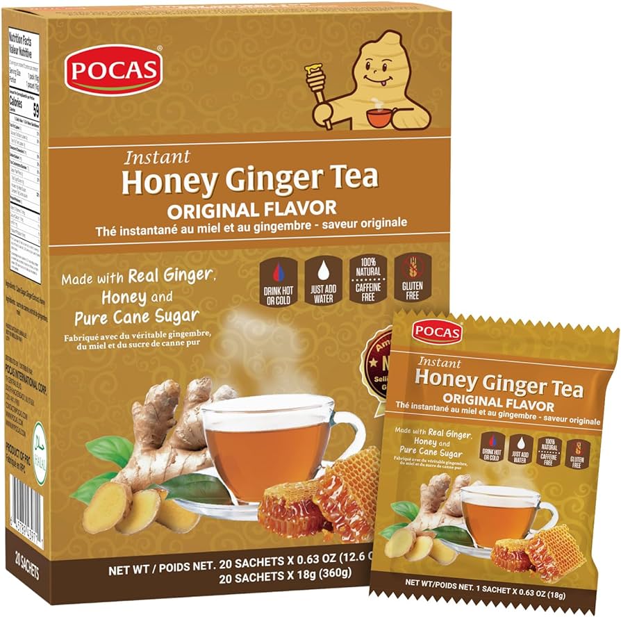 POCAS HONEY GINGER TEA  24 / 20S