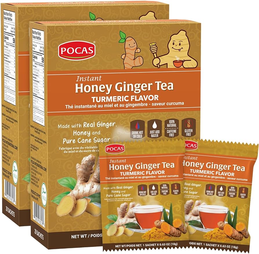 POCAS HONEY GINGER TEA  24 / 20S