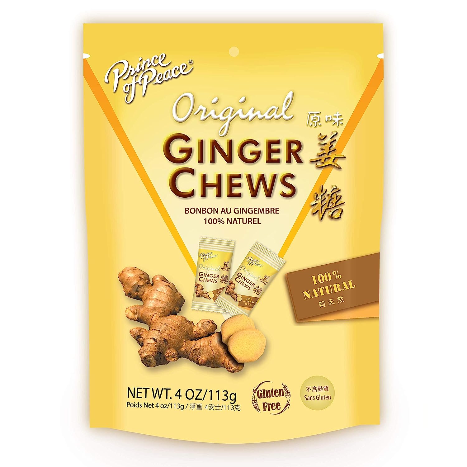 PRINCE OF PEACE  GINGER CANDY 12/4 OZ