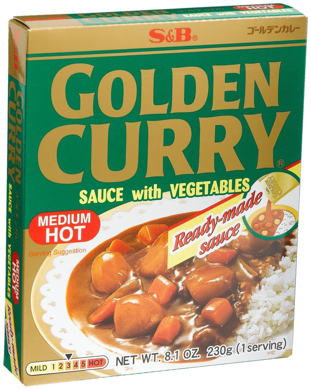 S&B GOLDEN CURRY READY TO EAT  10/8.1 OZ