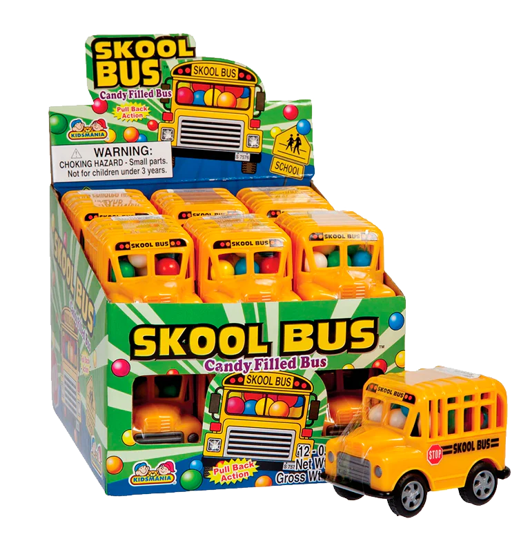 KIDSMANIA SKOOL BUS TOY CANDY 12 PCS – ifood