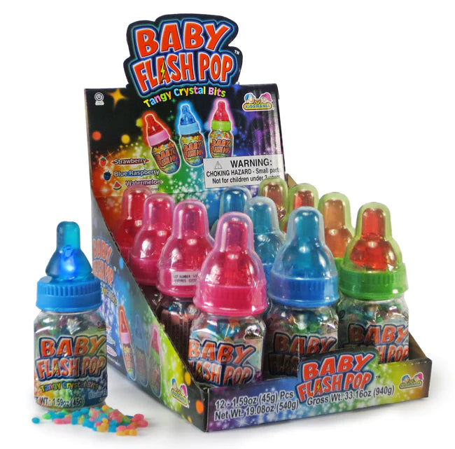 KIDS MANIA BABY FLASH POP TOY CANDY 12 PCS