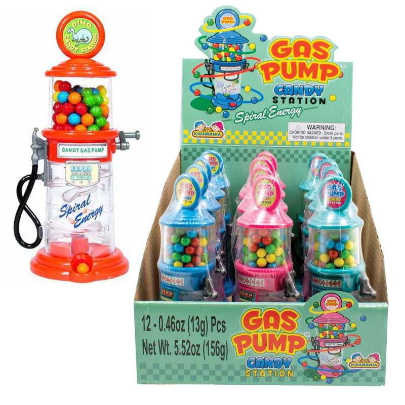 KIDS MANIA GAS PUMP TOY CANDY 12 PCS