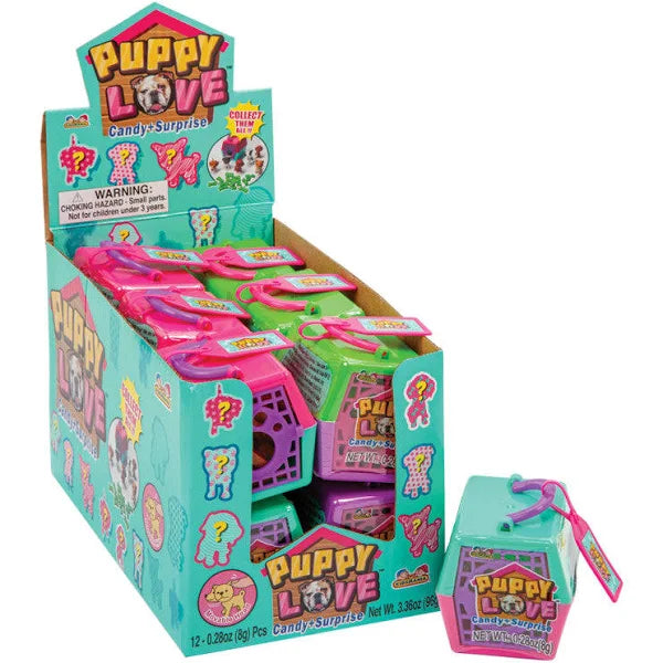 KIDS MANIA PUPPY LOVE TOY CANDY 12 CT